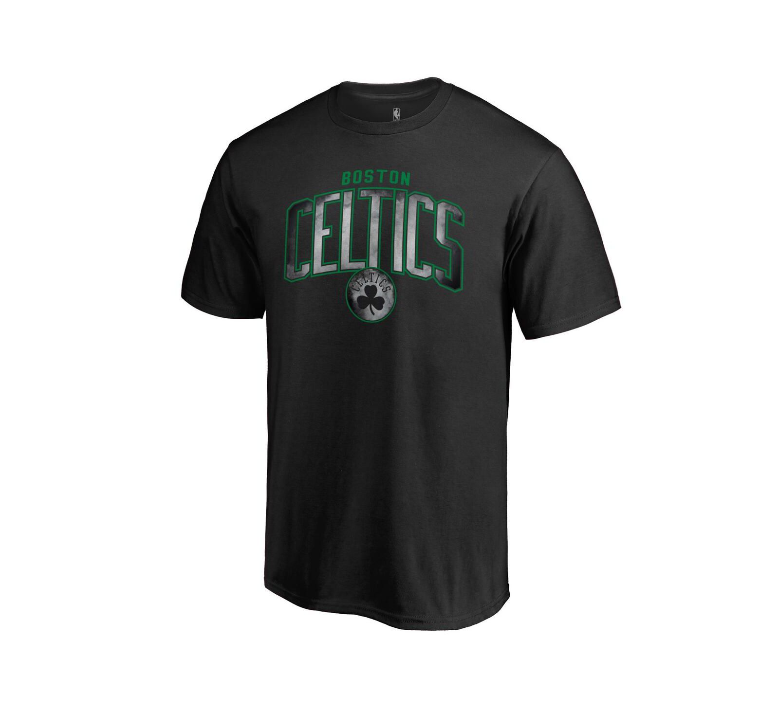 Men's Fanatics Black Boston Celtics Arch Smoke T-shirt