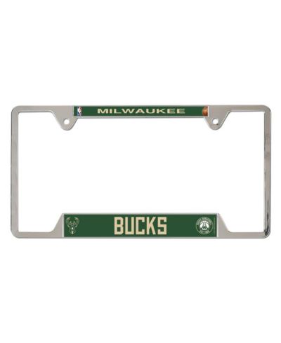 Wincraft рамка для номерного знака Milwaukee Bucks, хромированная металлическая