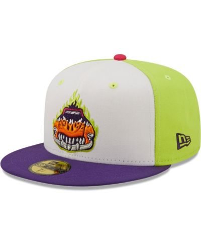 Men's New Era White, Purple Bolidos de Bowling Green Copa De La Diversion 59FIFTY Fitted Hat