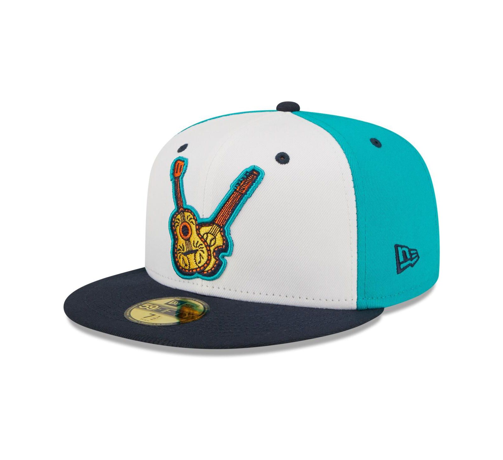 Men's New Era White, Black Vihuelas de Nashville Copa De La Diversion 59FIFTY Fitted Hat