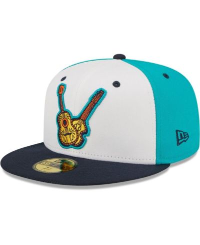 Men's New Era White, Black Vihuelas de Nashville Copa De La Diversion 59FIFTY Fitted Hat