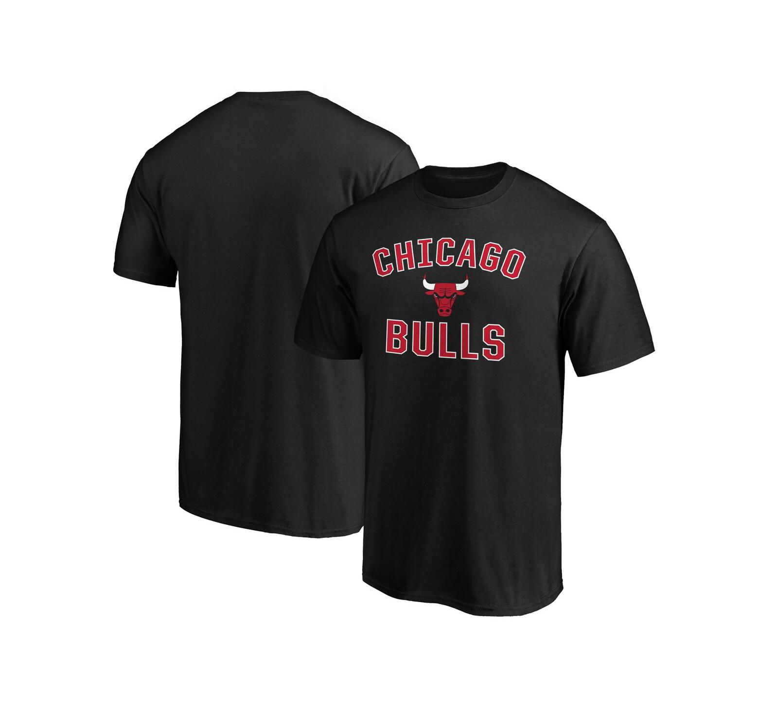 Мужская футболка Fanatics Black Chicago Bulls Victory Arch