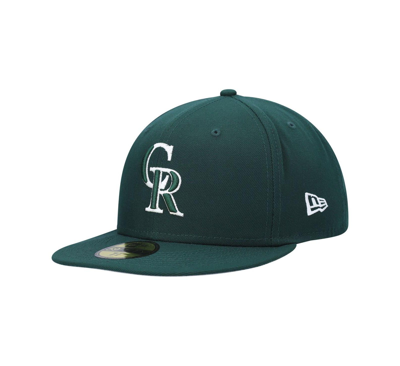 Men's New Era Green Colorado Rockies White Logo 59FIFTY Fitted Hat
