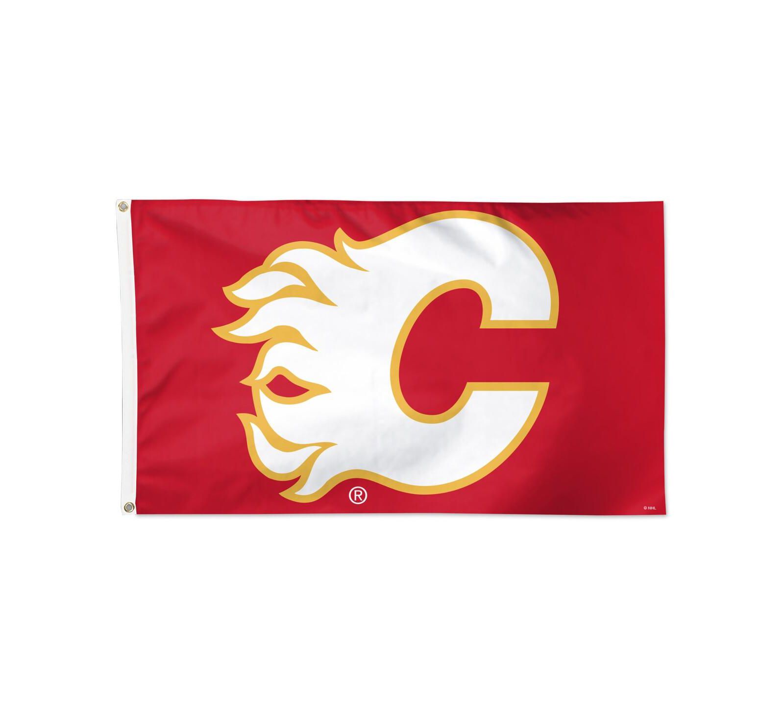 Флаг Wincraft Calgary Flames Primary Logo Single-Sided 3' x 5'