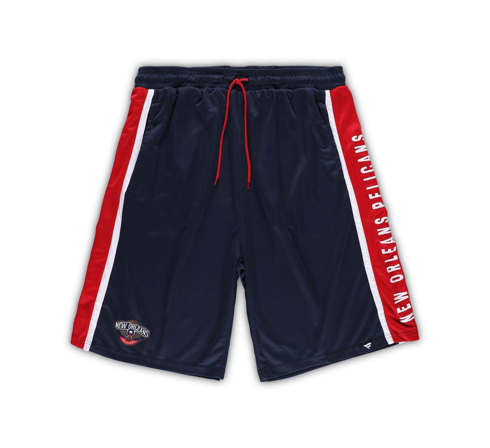 Мужские шорты Fanatics Mesh с логотипом New Orleans Pelicans, Big and Tall