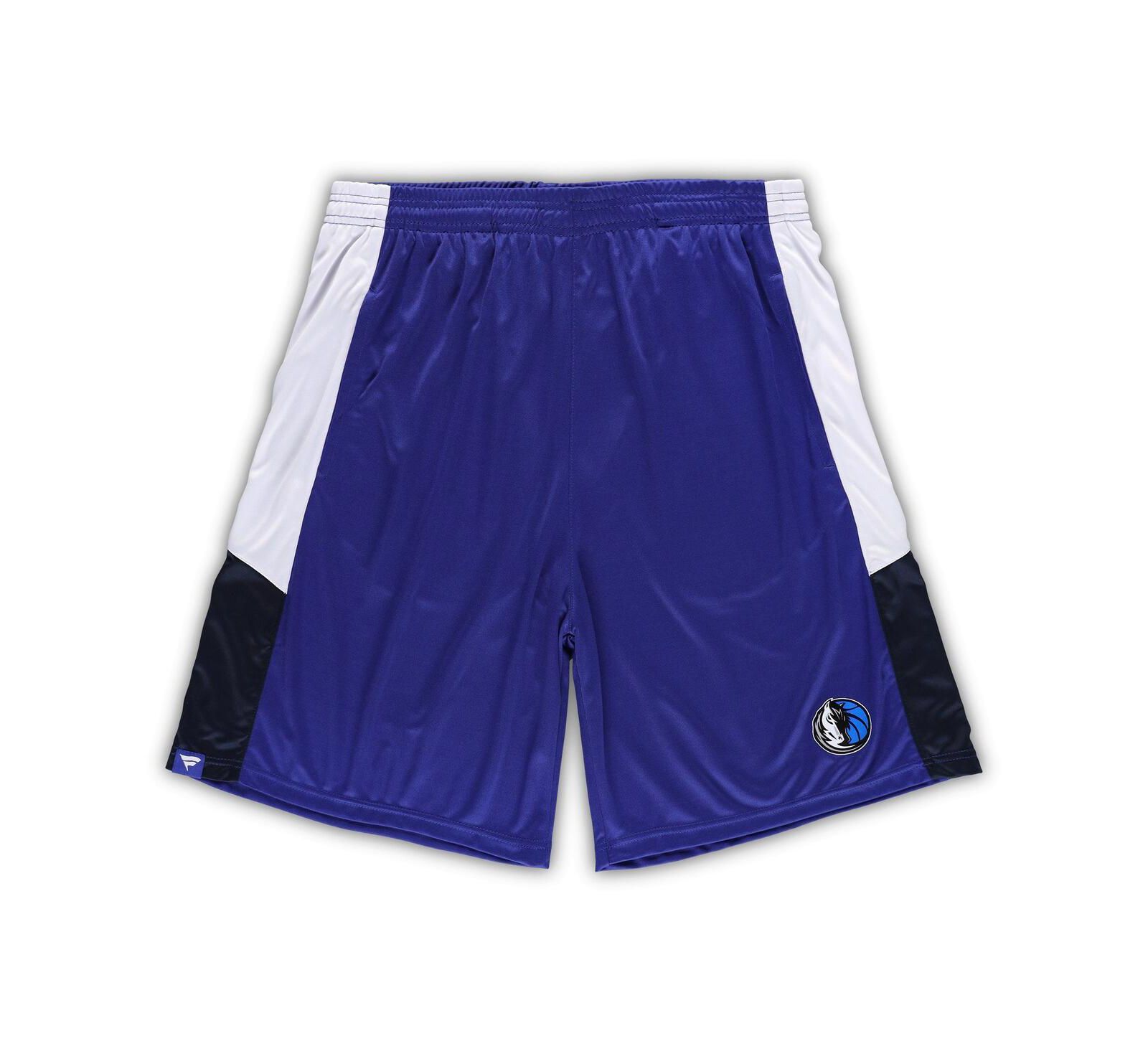Men's Fanatics Blue Dallas Mavericks Big and Tall Champion Rush Practice Shorts