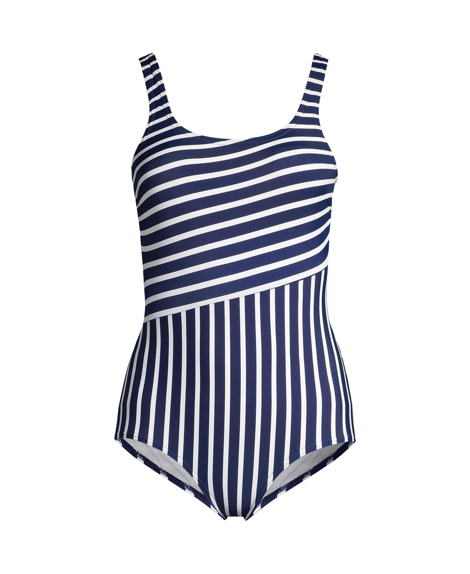 Lands' End Женский слитный купальник D-Cup Tugless Soft Cup Print