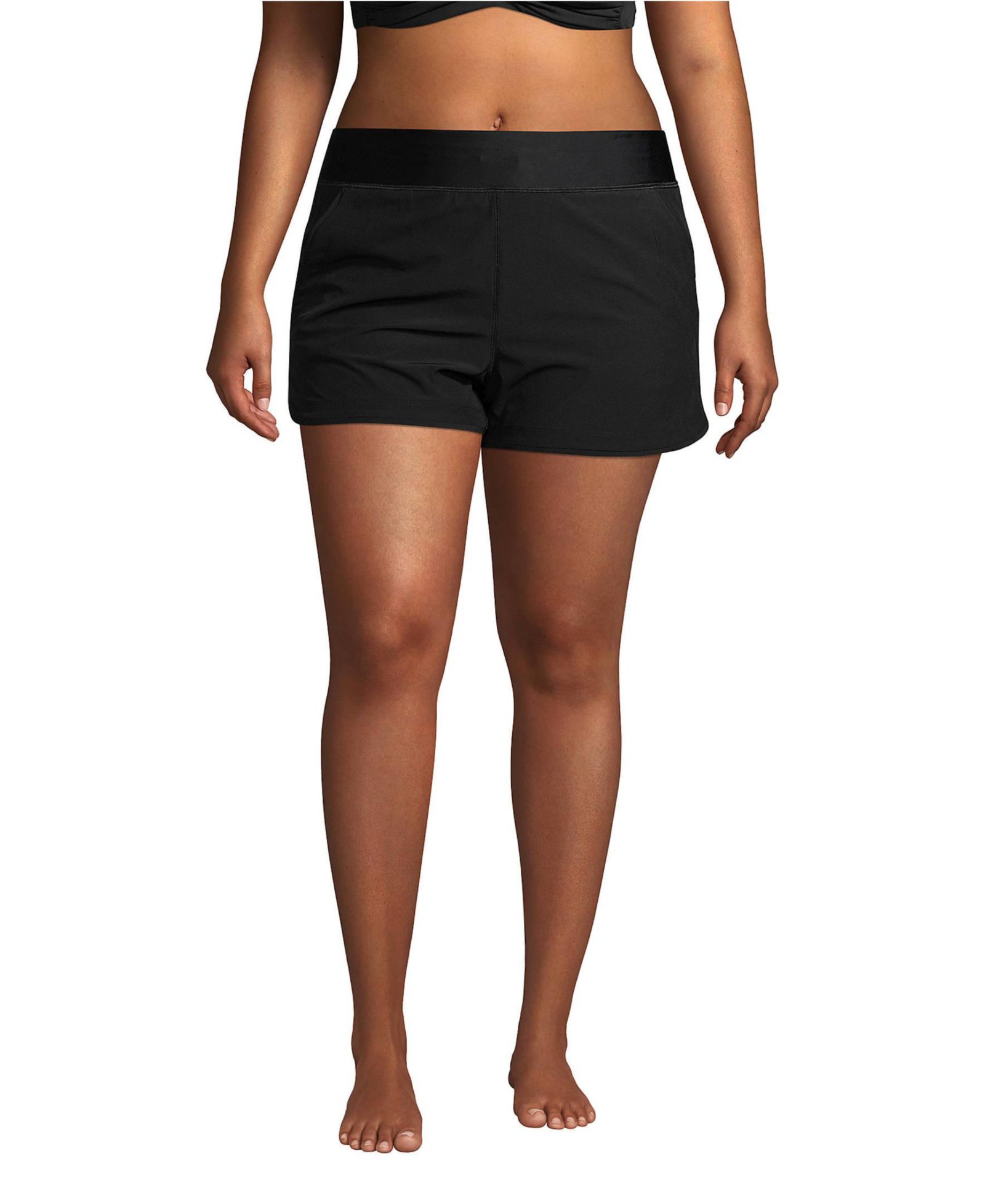 Lands' End Plus Size SunShade UPF 50 3" Board Shorts with Panty