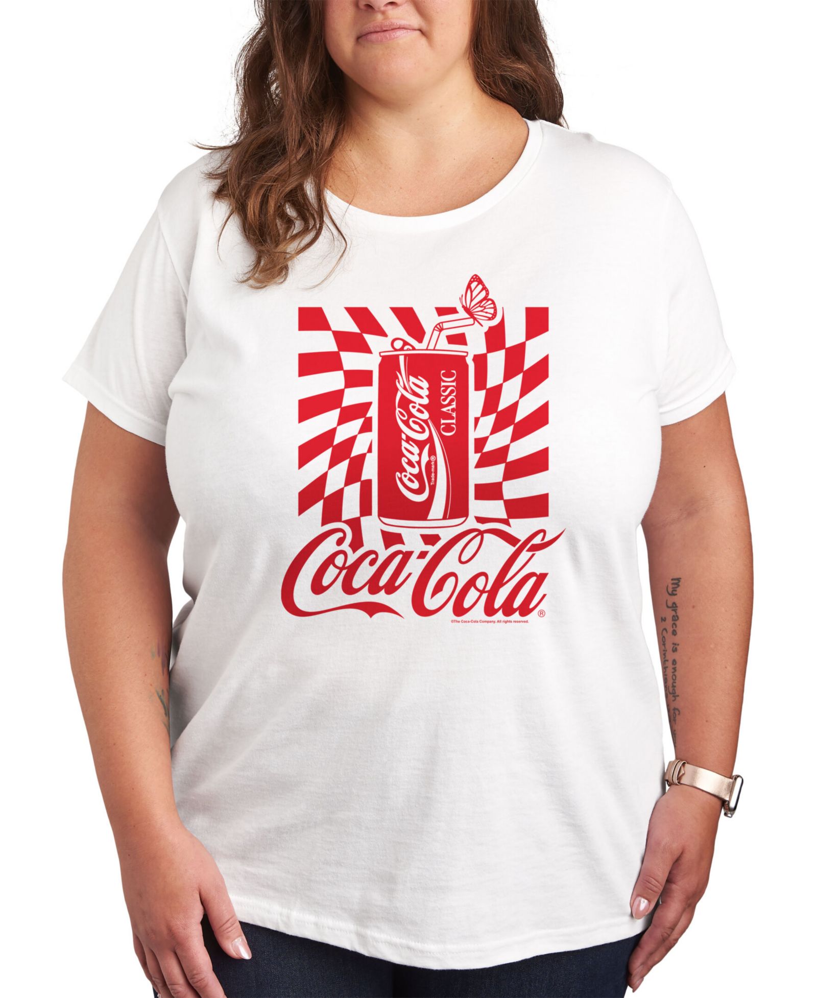 Футболка Hybrid Apparel Trendy Plus Size Coca Cola Graphic