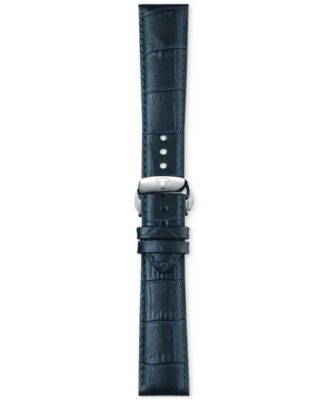Tissot Official Interchangeable Blue Leather Watch Strap