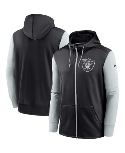 Nike Мужское черное худи Las Vegas Raiders с полной молнией