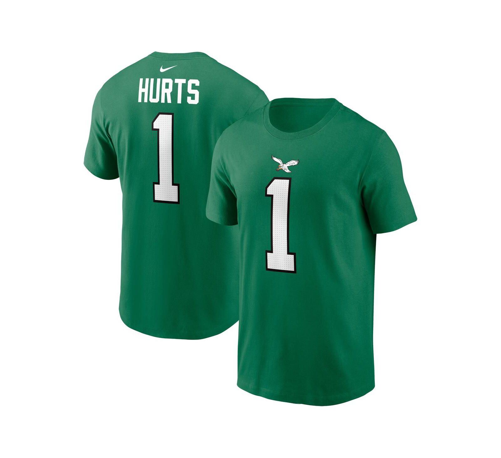 Men's Nike Jalen Hurts Kelly Green Philadelphia Eagles Alternate Player Name & Number T-shirt