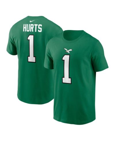 Мужская футболка Nike Jalen Hurts Kelly Green Philadelphia Eagles Alternate Player Name & Number