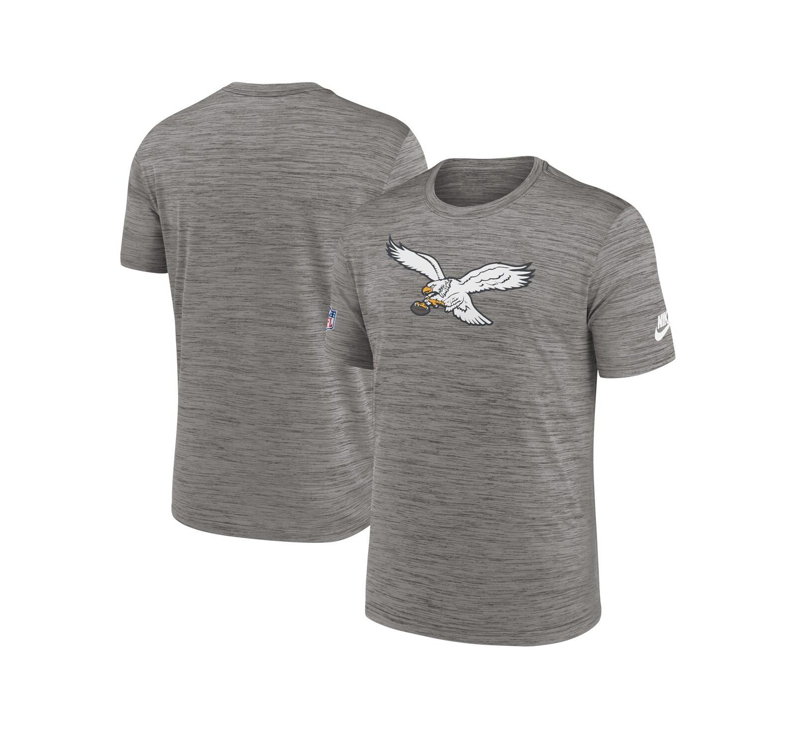 Men's Nike Heather Charcoal Philadelphia Eagles Sideline Alternate Logo Performance T-shirt