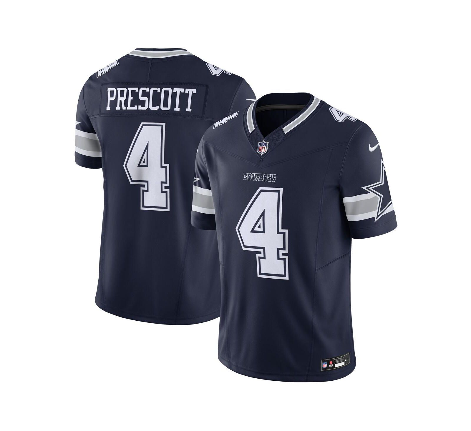 Мужская джерси Nike Dak Prescott Dallas Cowboys Vapor F.U.S.E. Limited