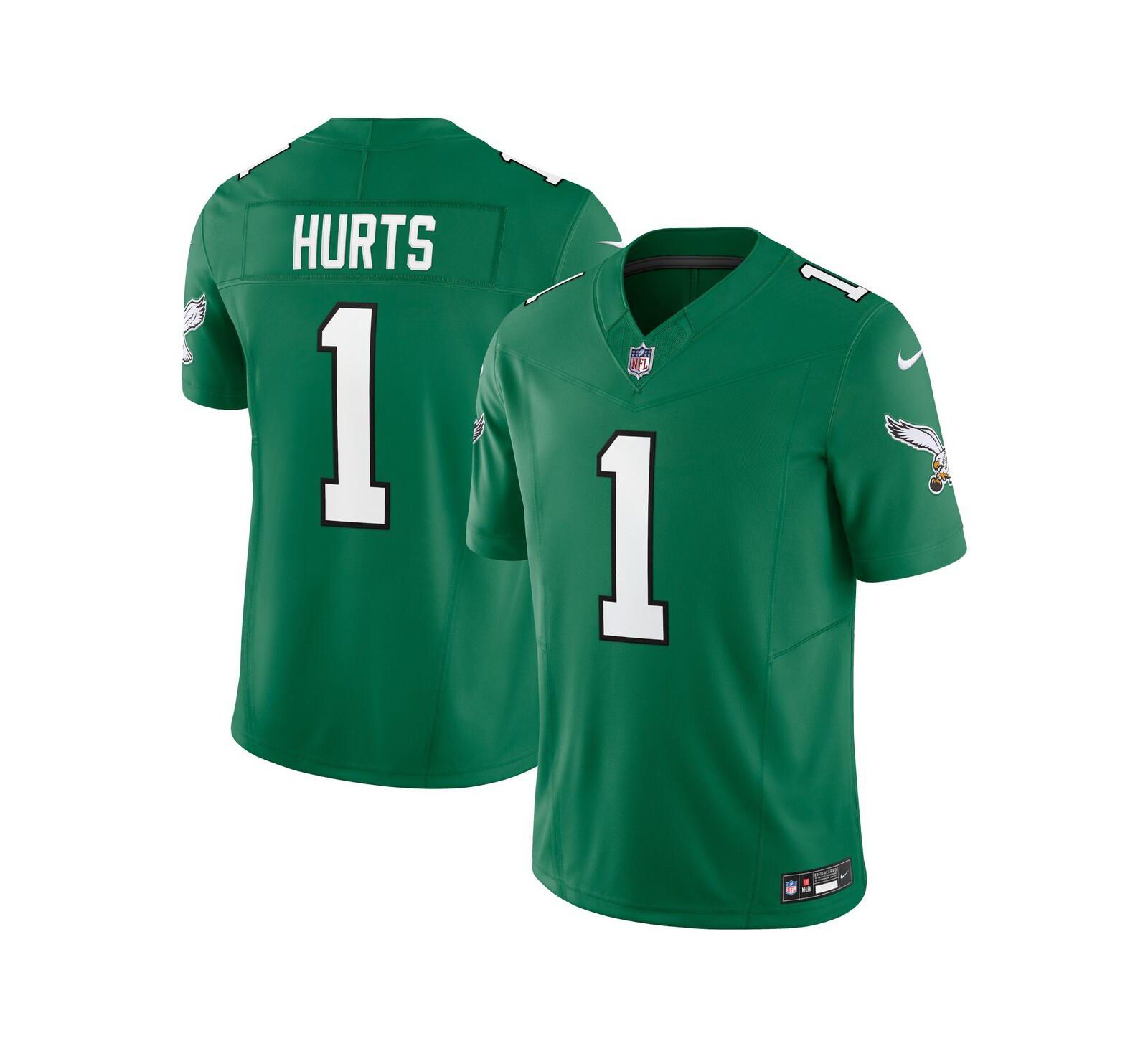 Джерси Nike Men's Jalen Hurts Kelly Philadelphia Eagles Vapor F.U.S.E. Limited