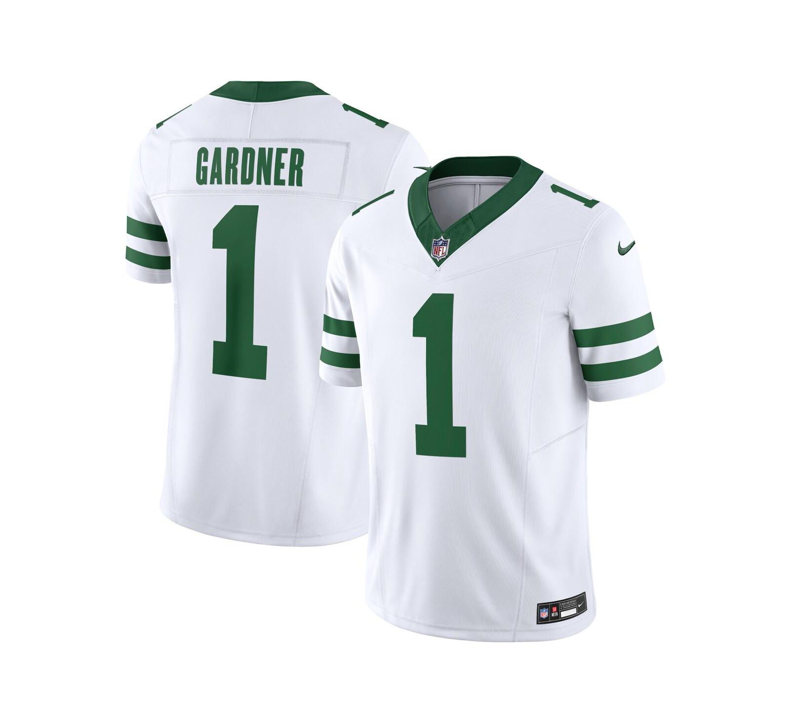 Nike Мужская джерси Ahmad Sauce Gardner New York Jets Legacy Vapor F.U.S.E. Limited