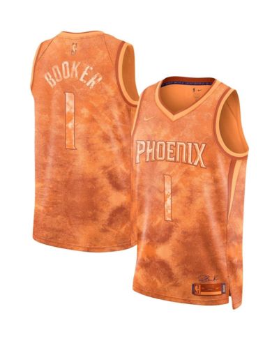 Мужская и женская джерси Nike Devin Booker Orange Phoenix Suns Select Series Swingman
