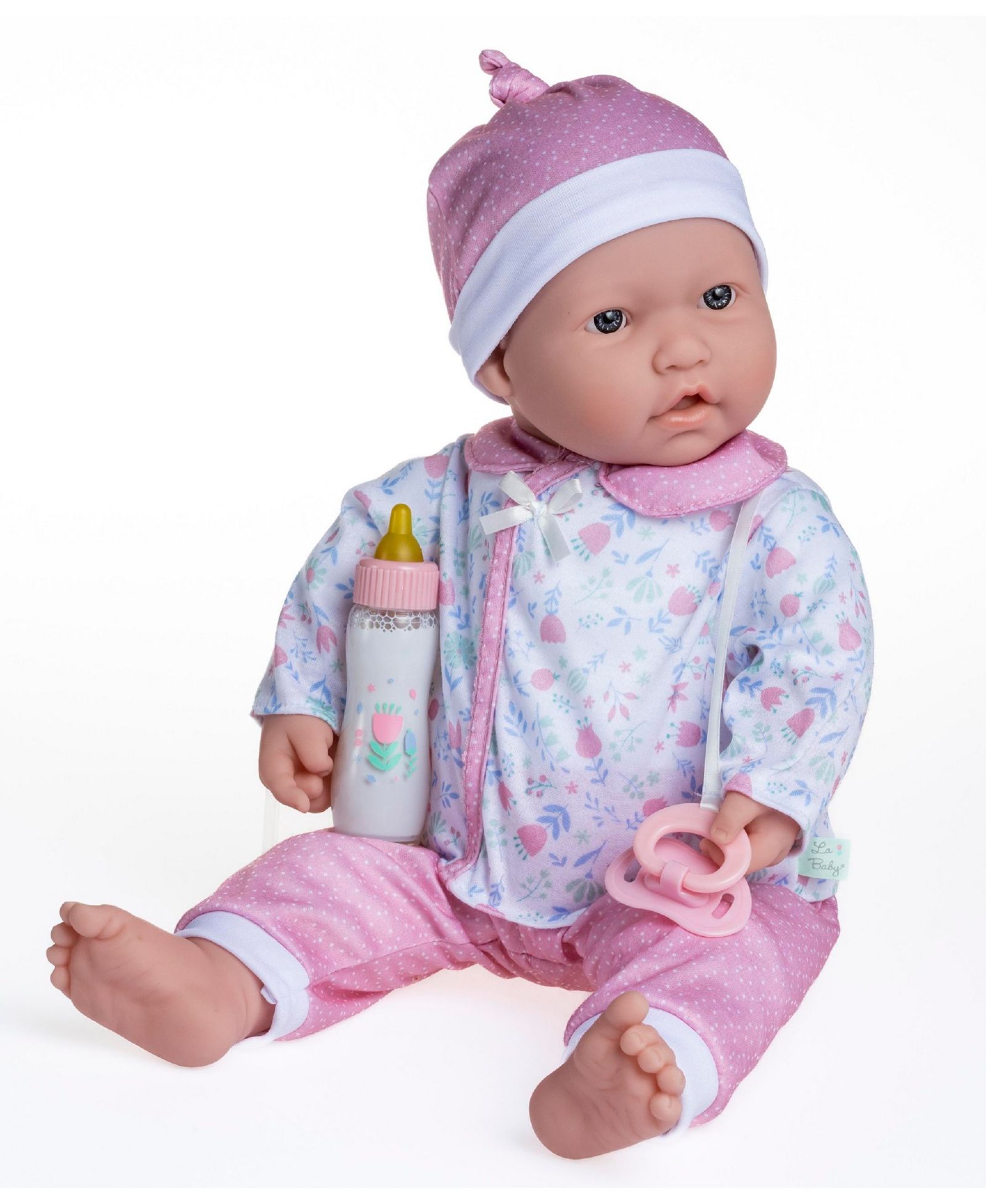 Мягкая кукла JC TOYS La Baby 17" с набором аксессуаров