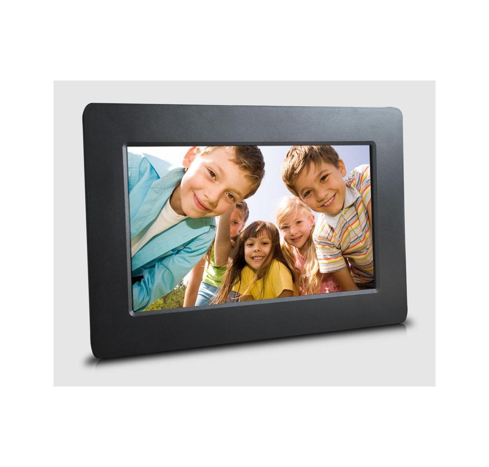 Sungale 7 inch Digital Photo Frame, Black, 1024x600 - USB & SD card Support