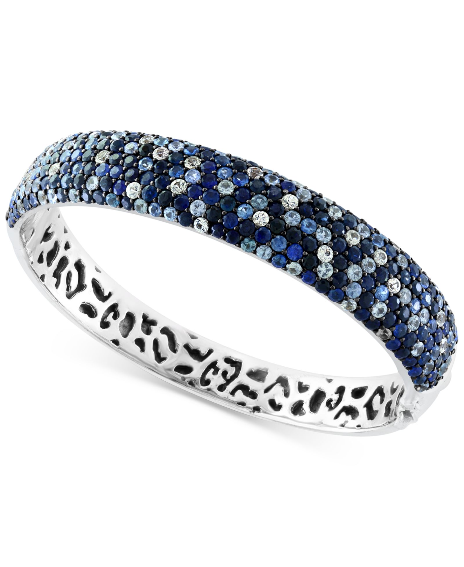 Браслет EFFY Multi-Sapphire Ombré Bangle (13-1/3 ct. t.w.) в Sterling Silver