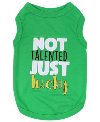 Parisian Pet Not Talented Just Lucky Dog and Cat Tee