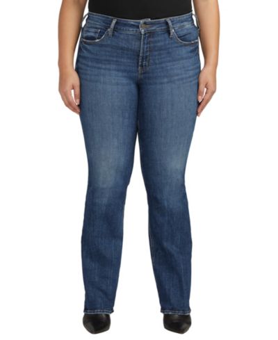 Silver Jeans Co. Plus Size Suki Mid Rise Slim Bootcut Jeans