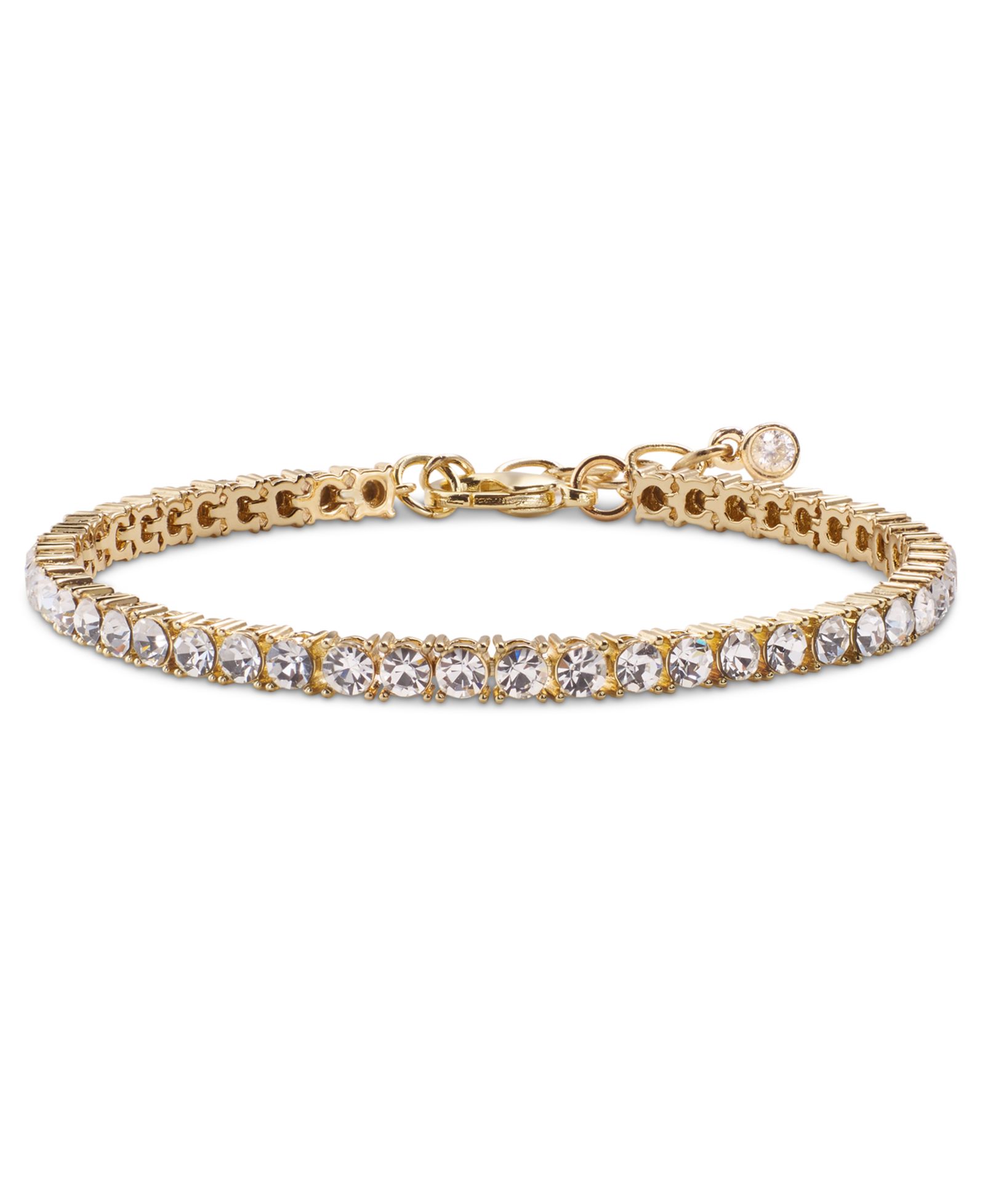 On 34th Crystal Flex Tennis Bracelet, 7" + 1" extender, Created for Macy's