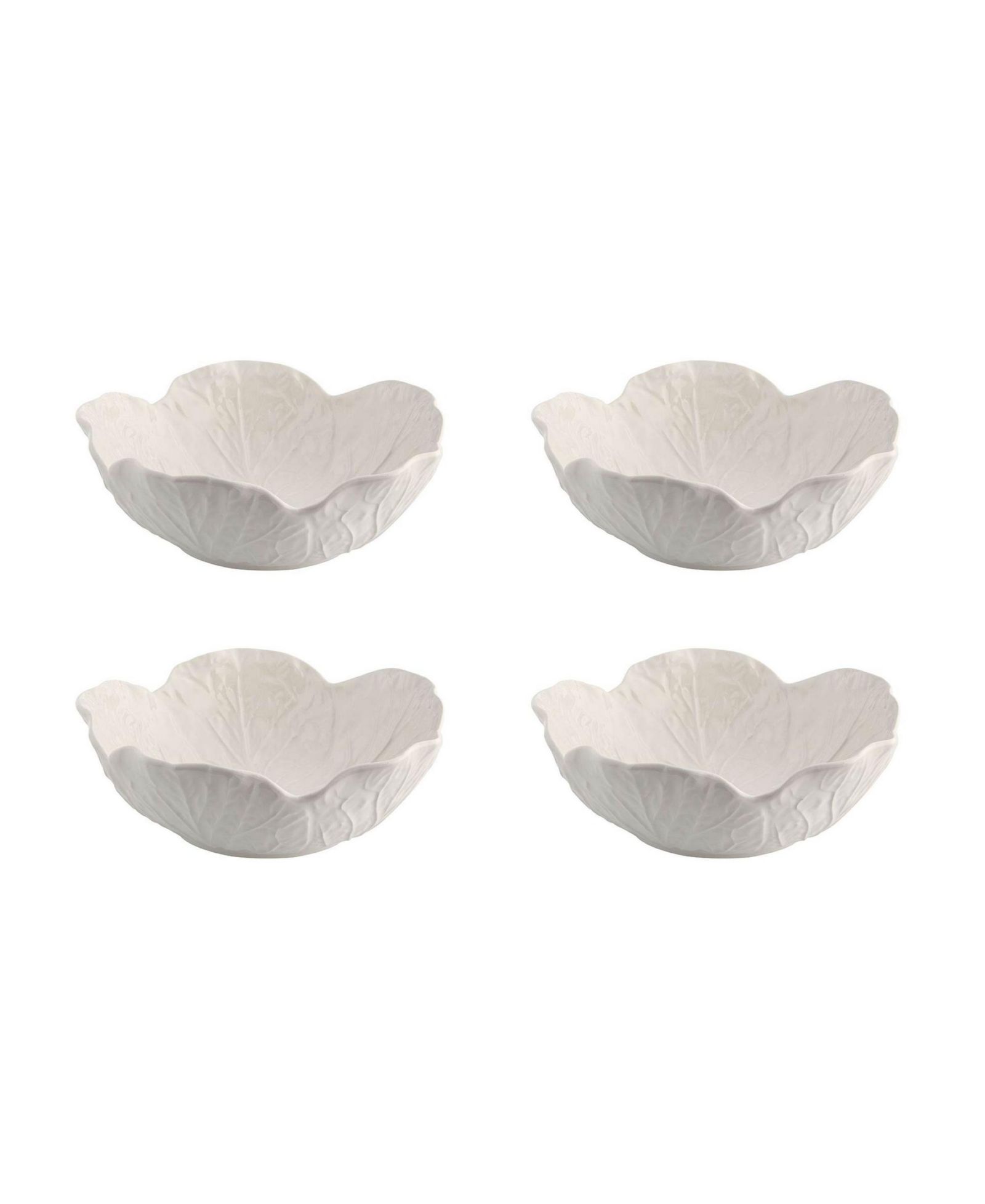 Bordallo Pinheiro Cabbage Cereal Bowls, Set of 4