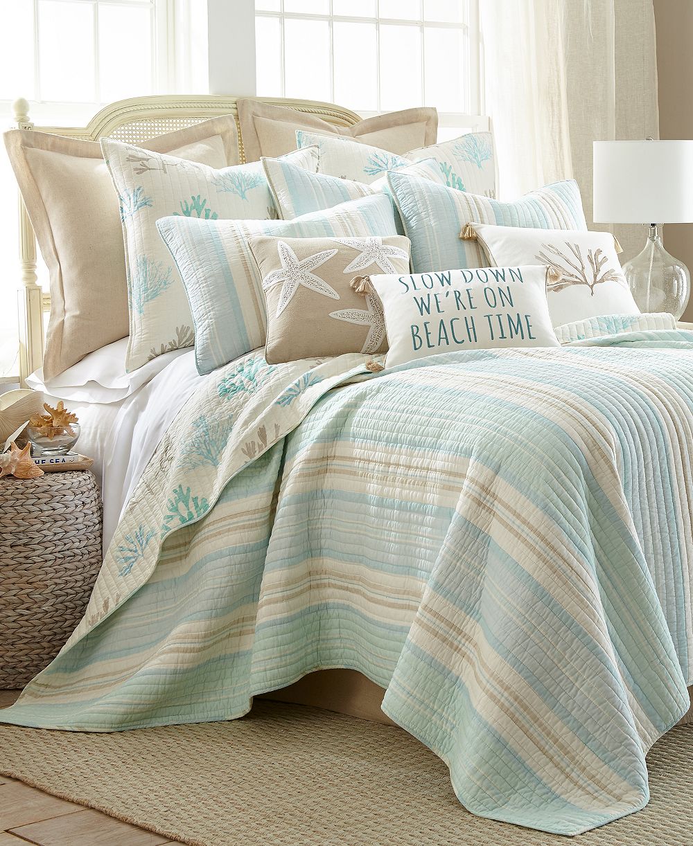 Двусторонний комплект стеганого покрывала Levtex Home Stone Harbor, Twin/Twin XL