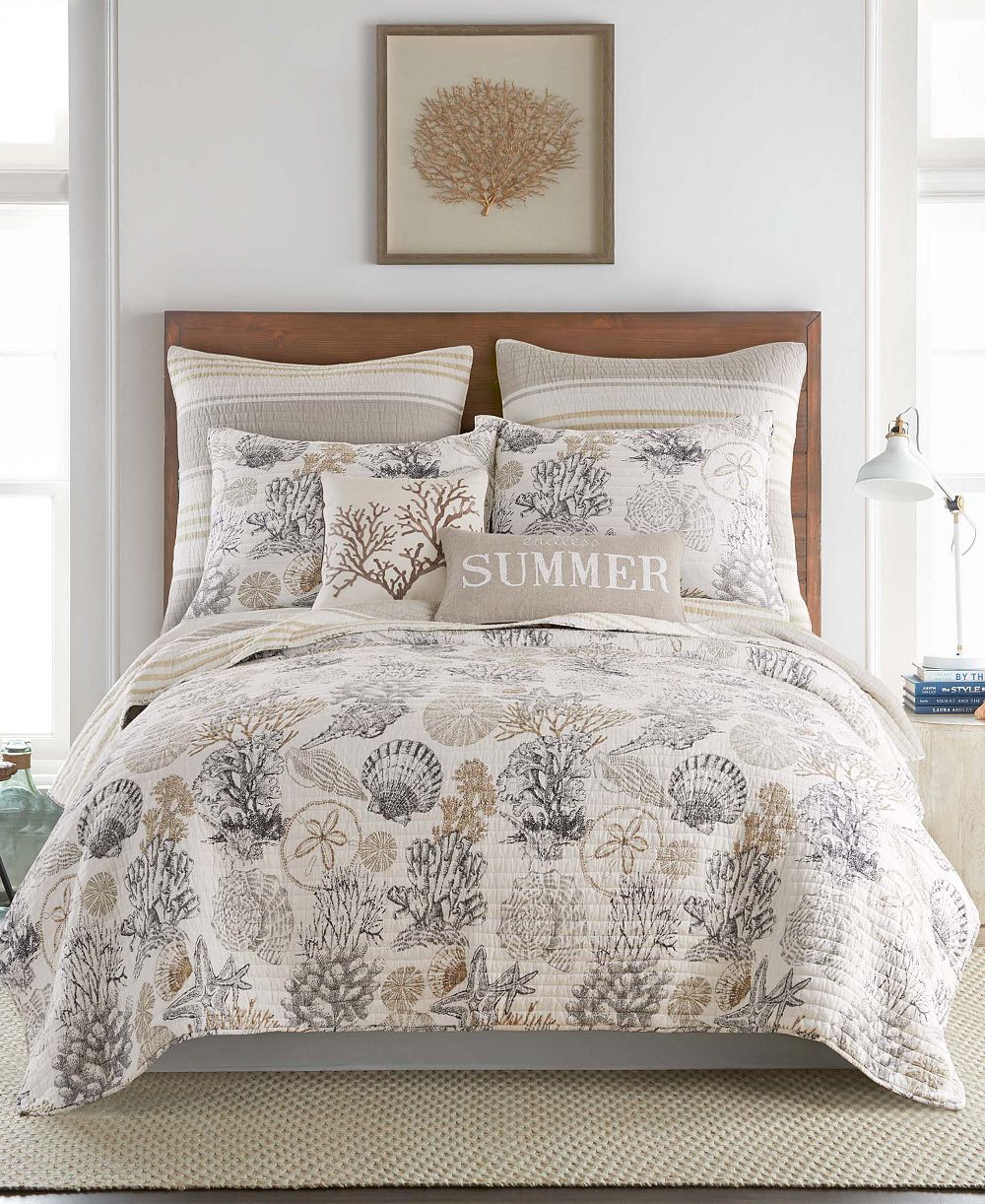 Levtex Home Caspian Sea Reversible 3-Pc. Quilt Set, King/California King