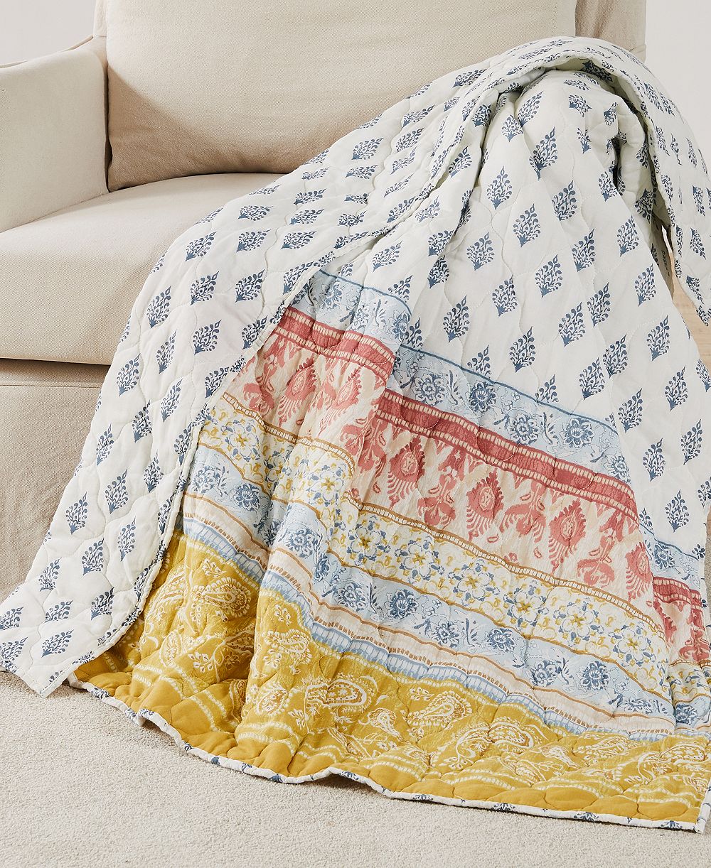 Декоративный плед Levtex Tamiya Moroccan Inspired Reversible Quilted, 50" x 60"