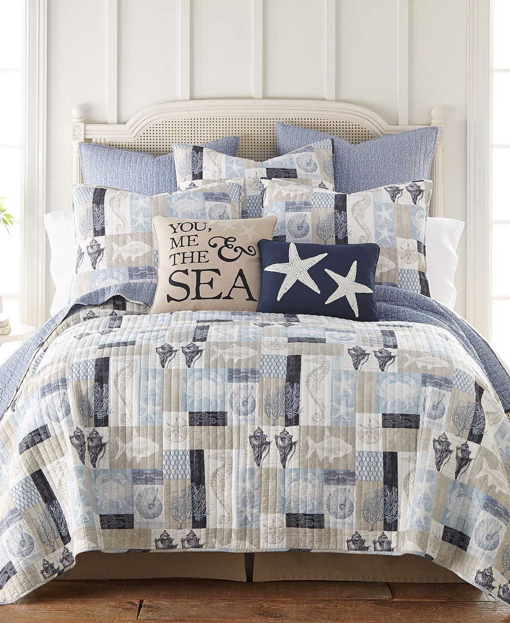 Стяжка Levtex Home Cerralvo Reversible 3-Pc. Quilt Set, Full/Queen