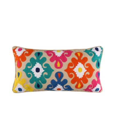 Декоративная подушка Levtex Fantasia Boho Crewel Stitch 12" x 24"