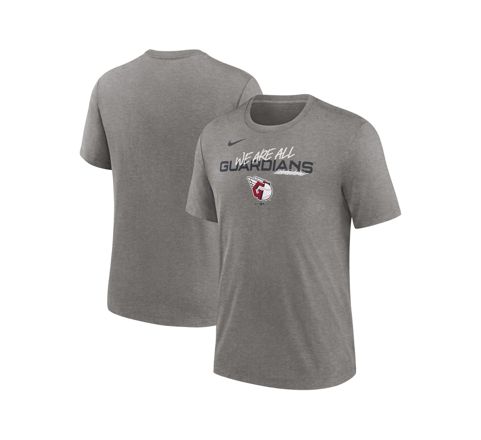 Мужская футболка Nike Heather Charcoal Cleveland Guardians