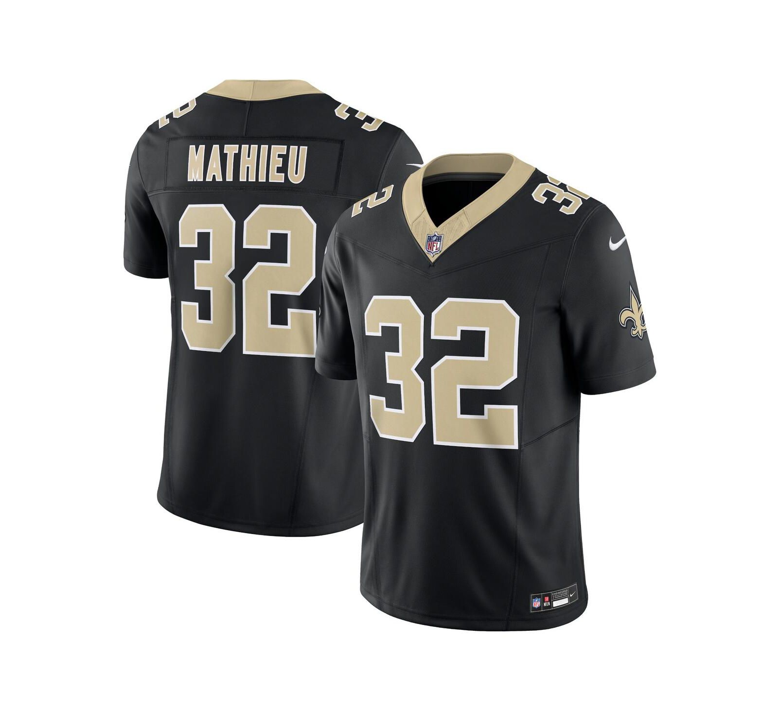 Мужской джерси Nike Tyrann Mathieu Black New Orleans Saints Vapor F.U.S.E. Limited