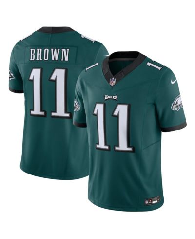 Men's Nike A.J. Brown Midnight Green Philadelphia Eagles Vapor F.U.S.E. Limited Jersey
