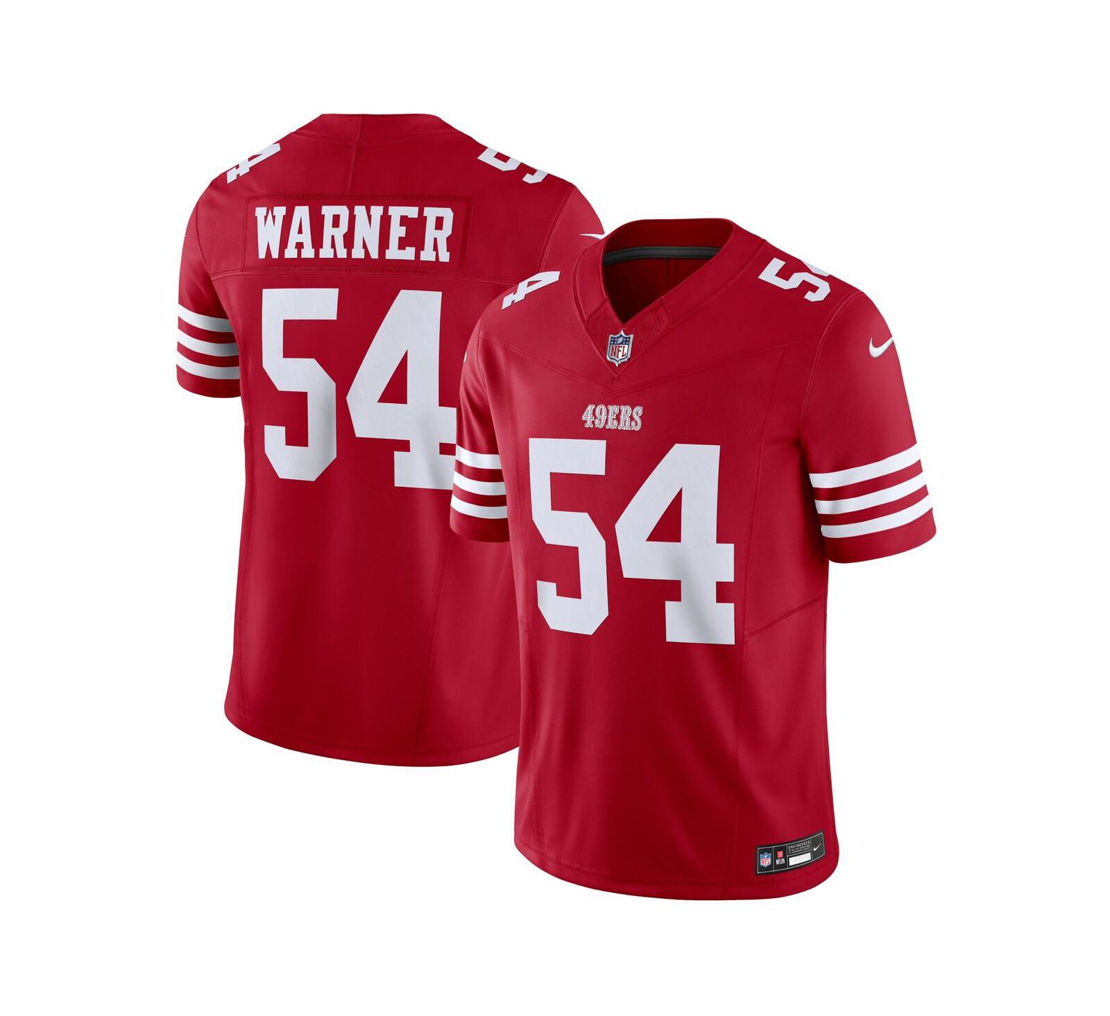 Мужская джерси Nike Fred Warner San Francisco 49ers Vapor F.U.S.E. Limited
