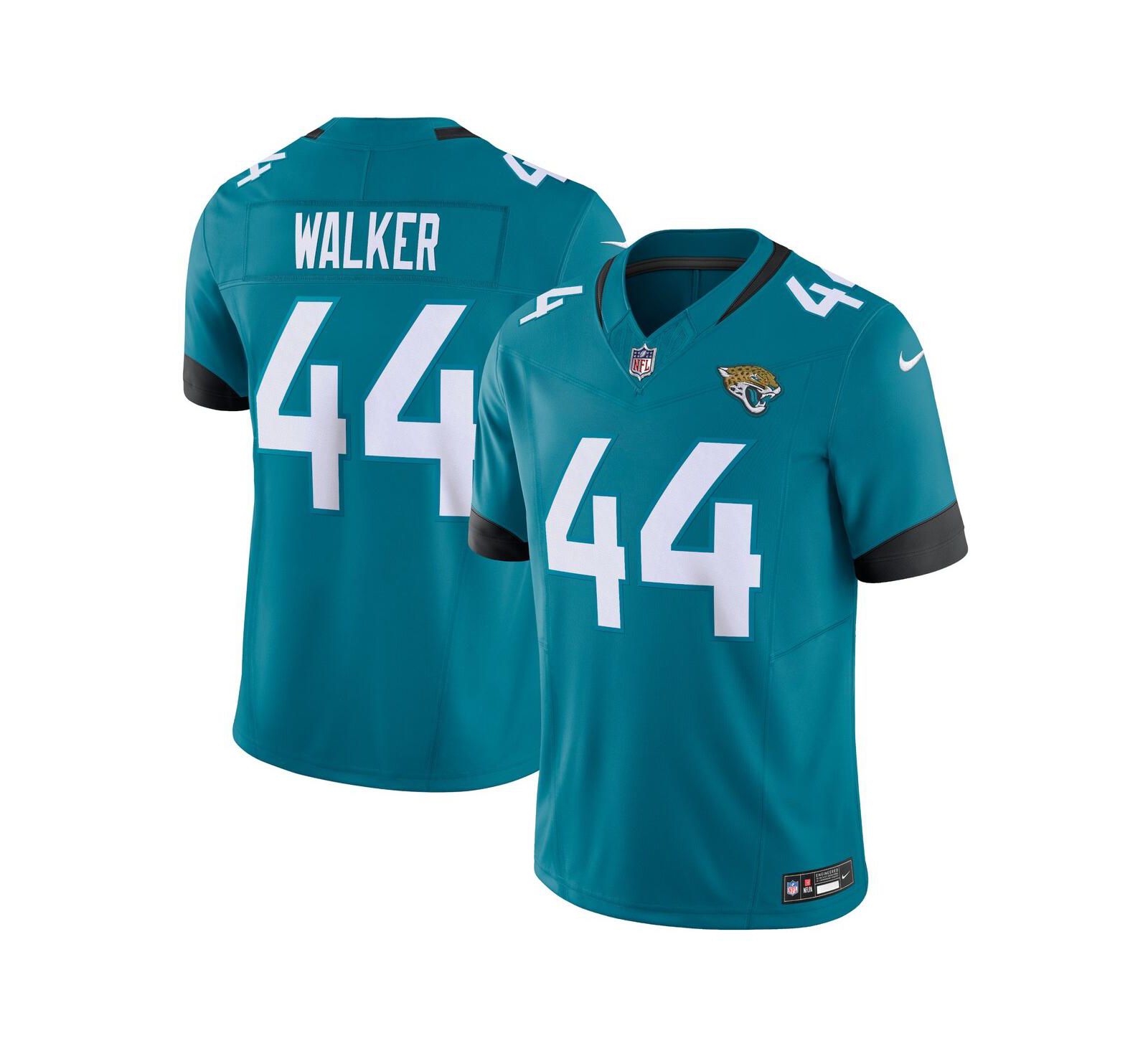 Nike Мужская джерси Travon Walker Teal Jacksonville Jaguars Vapor F.U.S.E. Limited