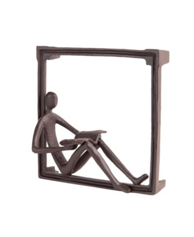 Скульптура Danya B Man Reading on a Window Sill Iron Sculpture