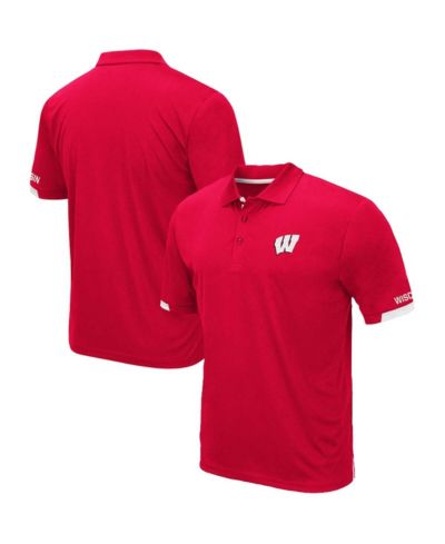 Мужская рубашка-поло Colosseum Red Wisconsin Badgers Big and Tall Santry
