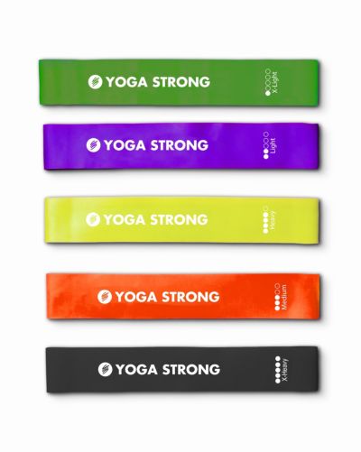 Мини-резинки для фитнеса Yoga Strong для тренировки силы и мобильности