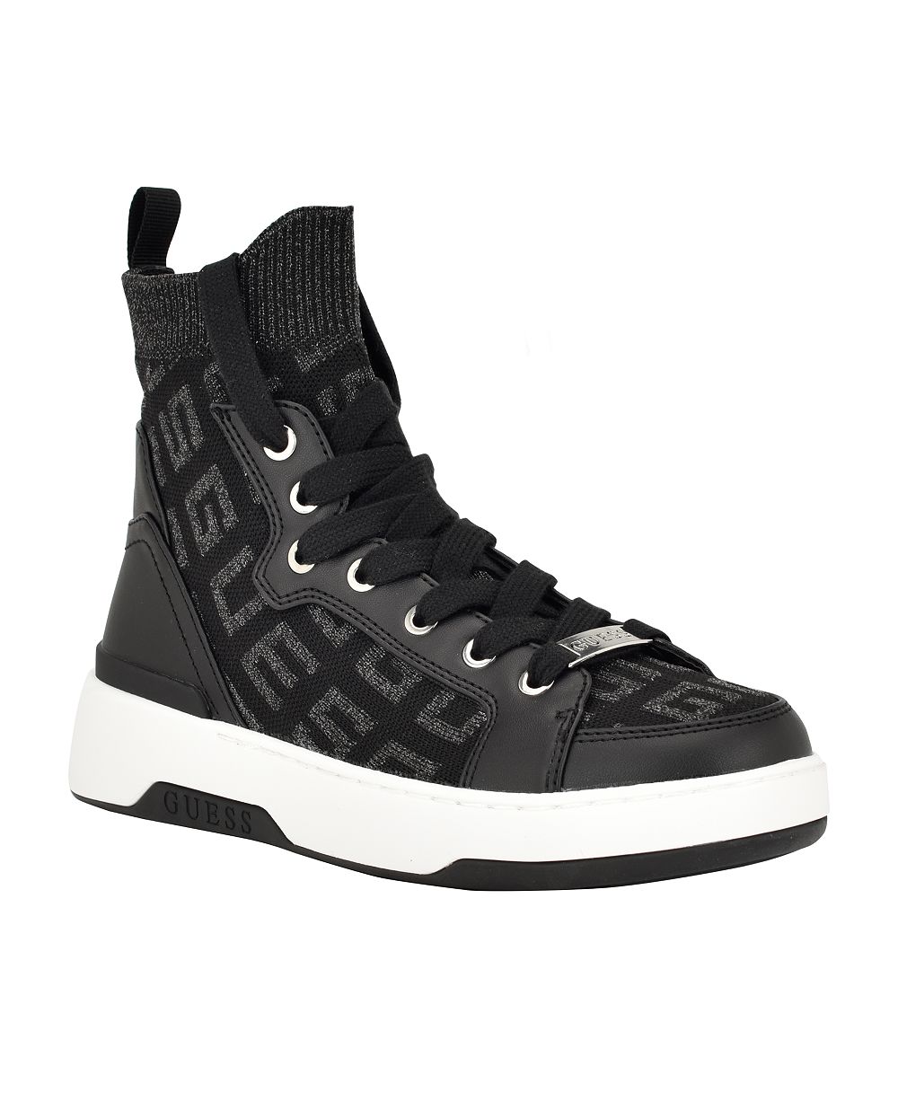 GUESS Женские трикотажные кеды Mannen Knit Hi-Top Lace-Up