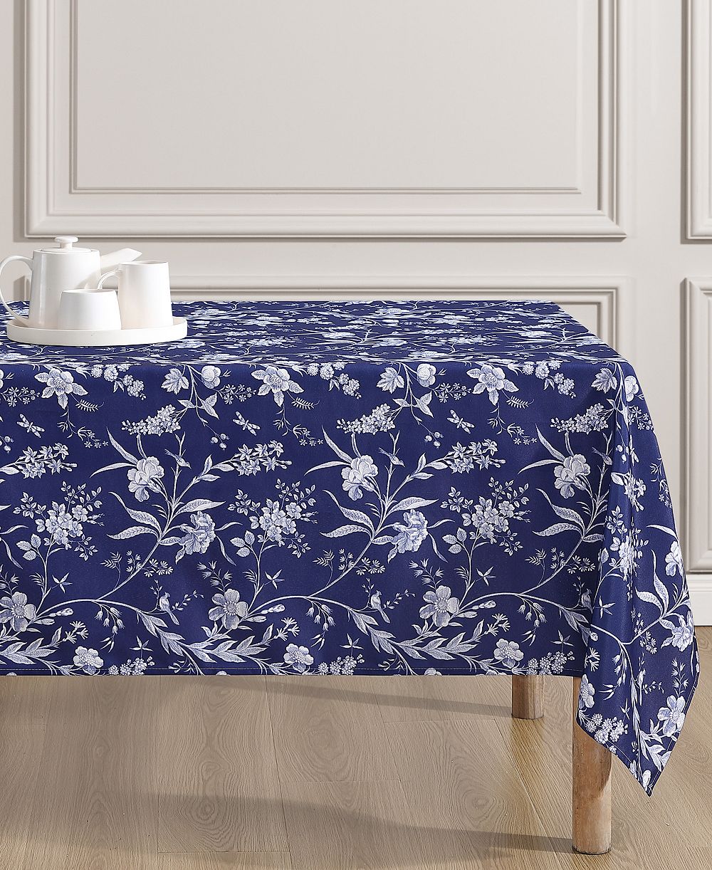 Laura Ashley Easy Care Pattern Tablecloth, 60" x 102"