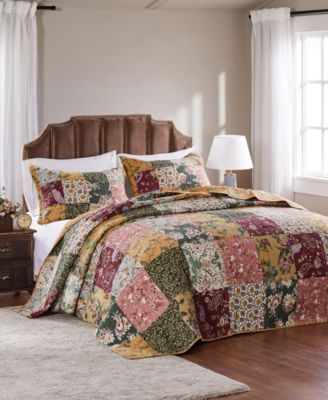 Комплект покрывал Greenland Home Fashions Antique-Like Chic Patchwork, 3 Piece, Full