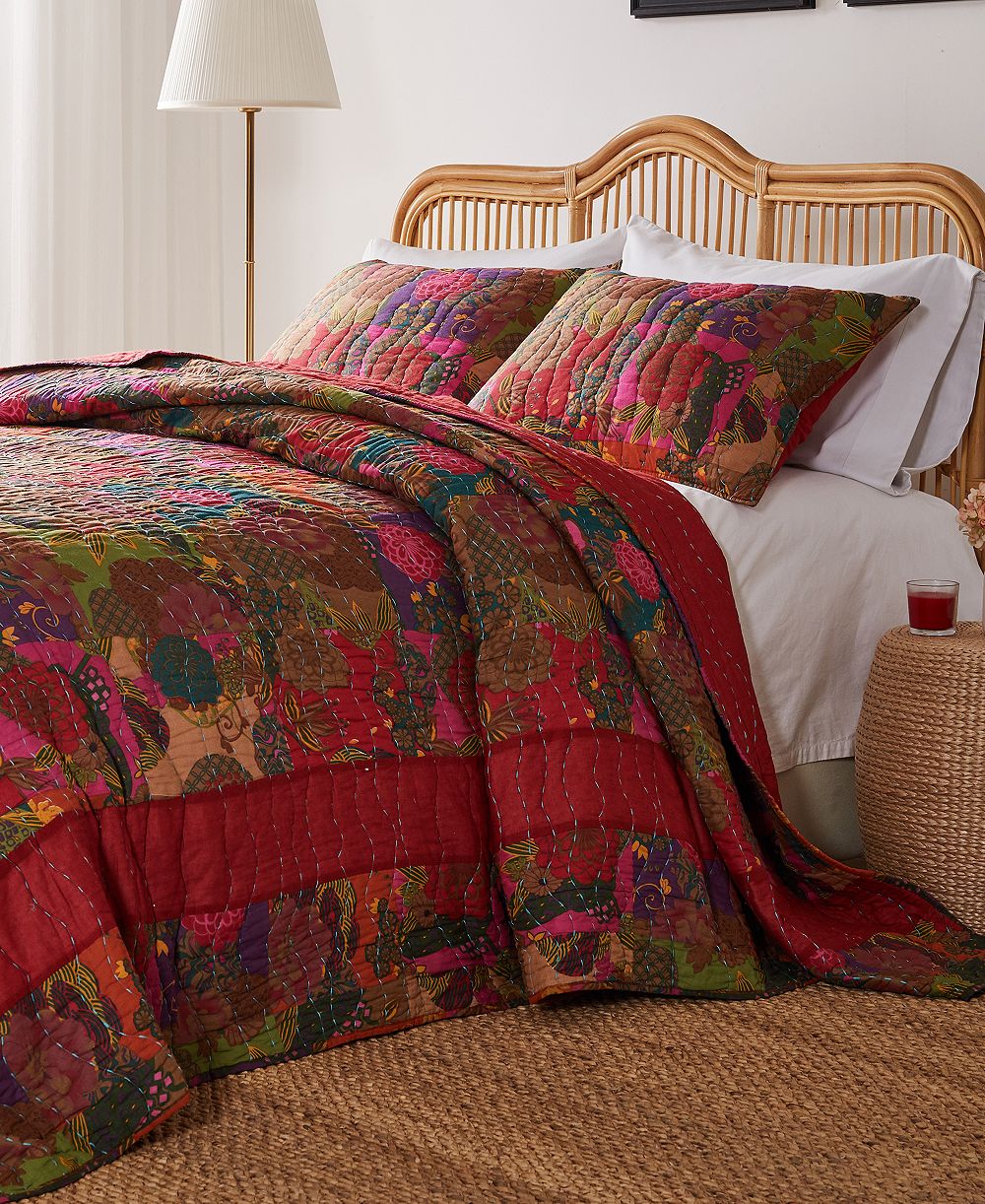 Комплект покрывал Greenland Home Fashions Jewel Kantha, King/California King