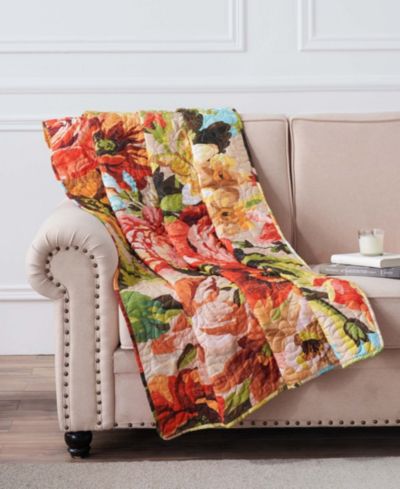 Greenland Home Fashions стеганое покрывало Senna Boho Floral, 50" x 60"