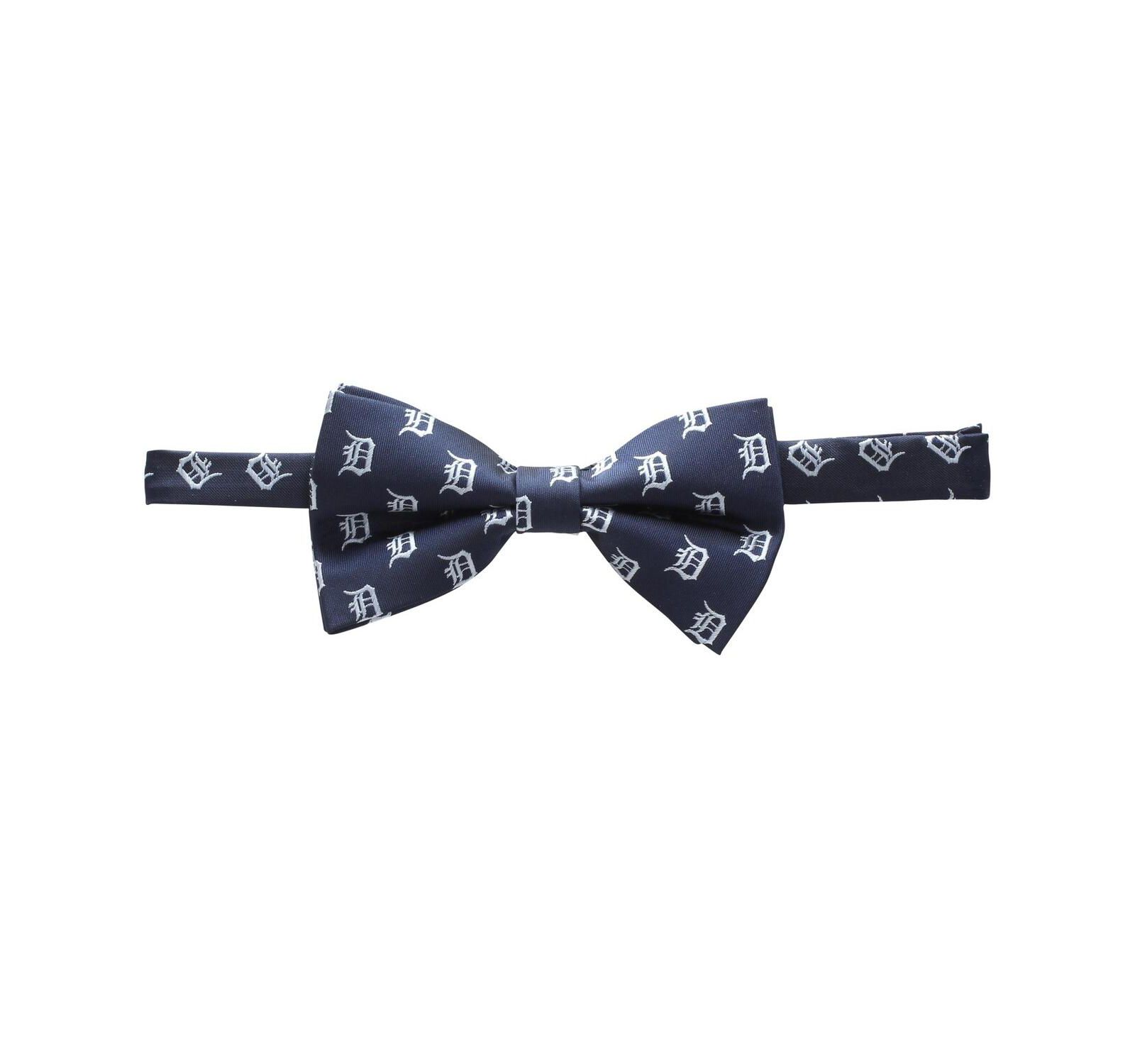 Men's Navy Detroit Tigers Repeat Bow Tie