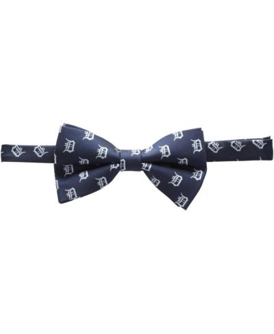 Мужской галстук-бабочка Eagles Wings Navy Detroit Tigers с повторяющимся узором
