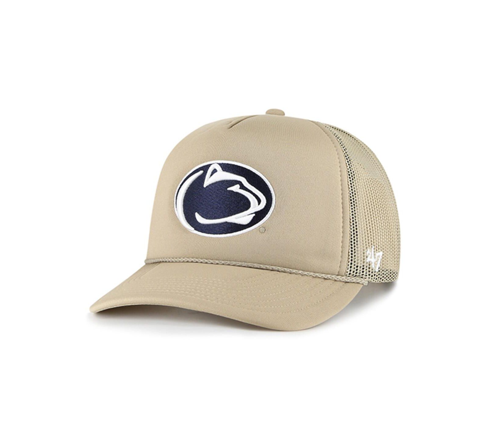 Мужская кепка '47 Brand Penn State Nittany Lions с сетчатой панелью и застежкой snapback, цвет khaki